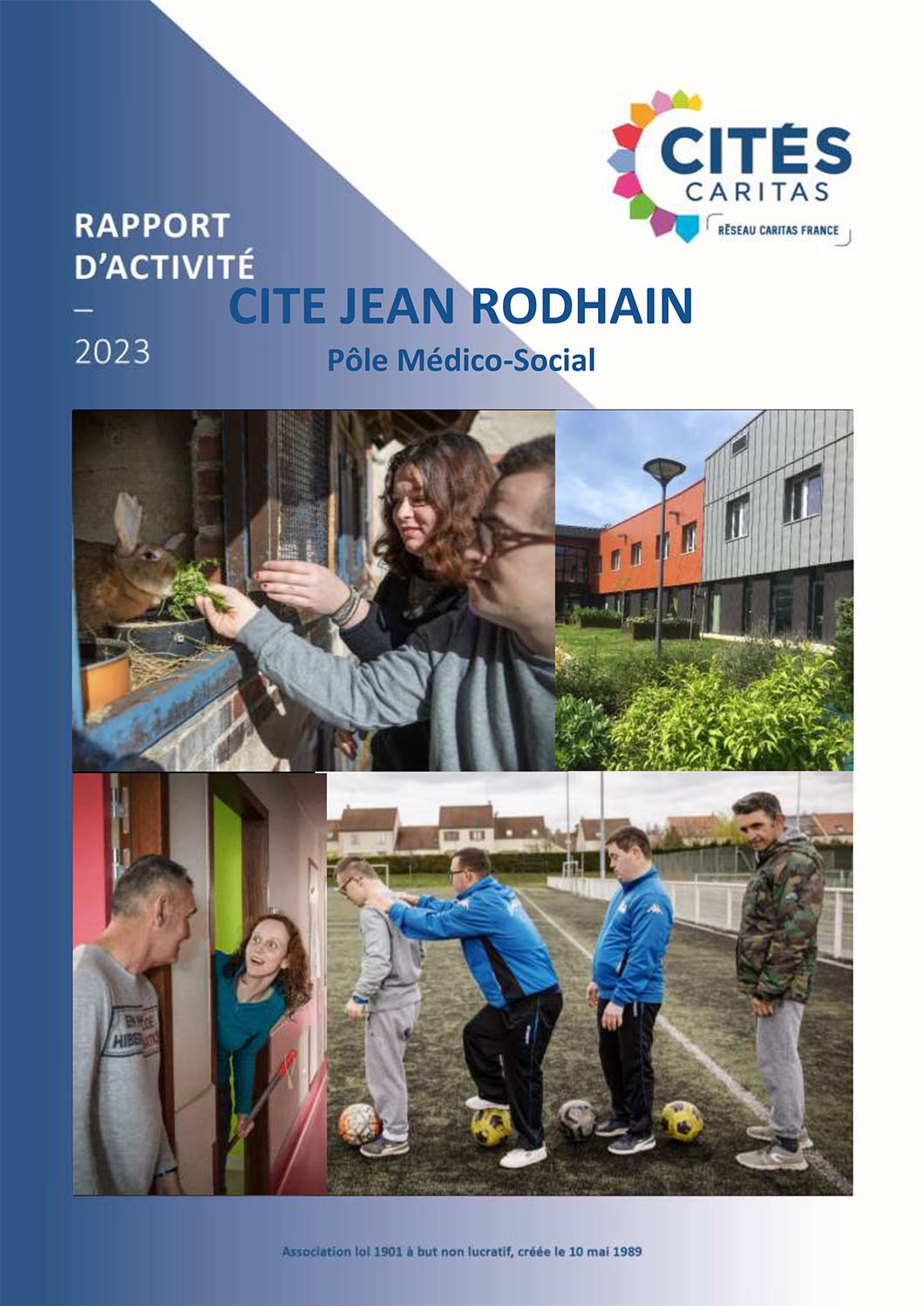 Couverture du Rapport d'activité 2023 Cité Jean Rodhain